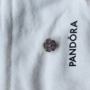 Pandora Pave flower charm